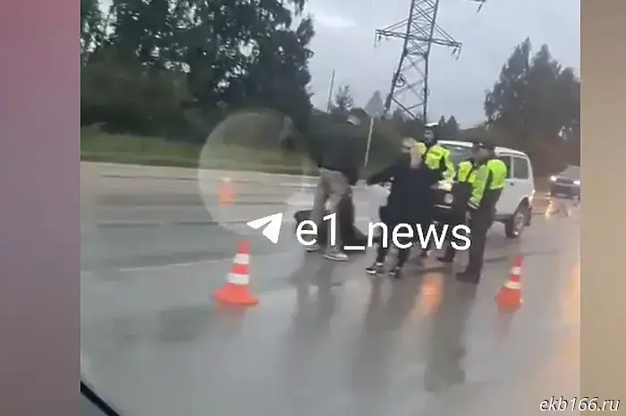 A man was fatally struck by a vehicle on the highway near Yekaterinburg.