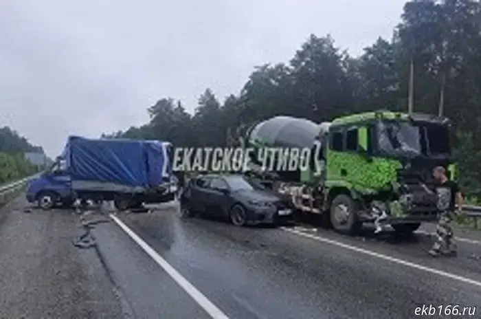 A water delivery truck was involved in a serious crash on the EKAD.