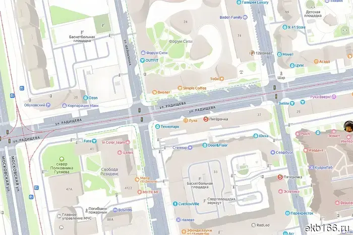 В центре Екатеринбурга откроется новая парковка на 80 мест.