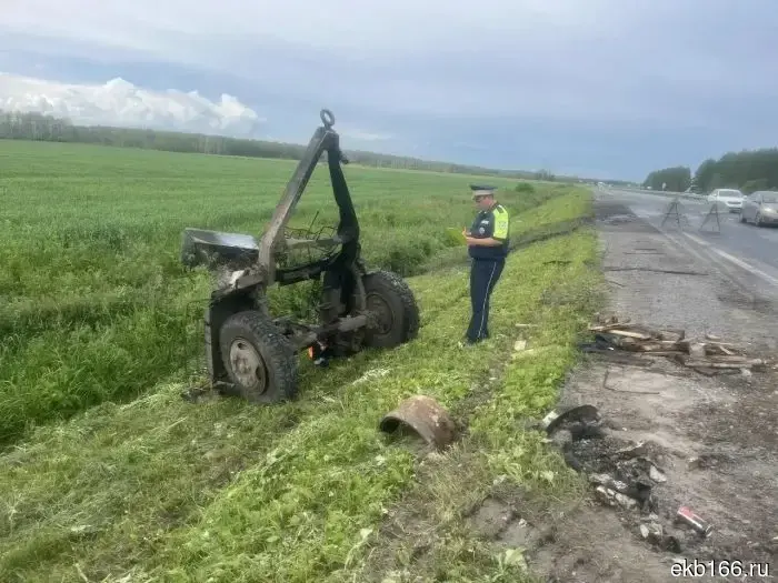 In the Sverdlovsk region, a tractor driver was killed by a collision with a passing truck.