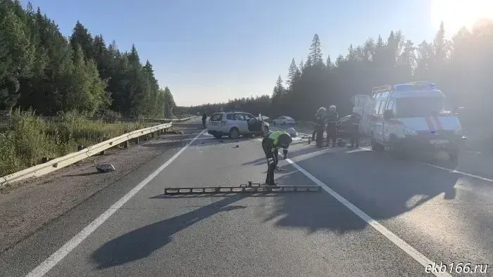 The driver and his two female passengers died in a crash on Serovskoye Trakt.