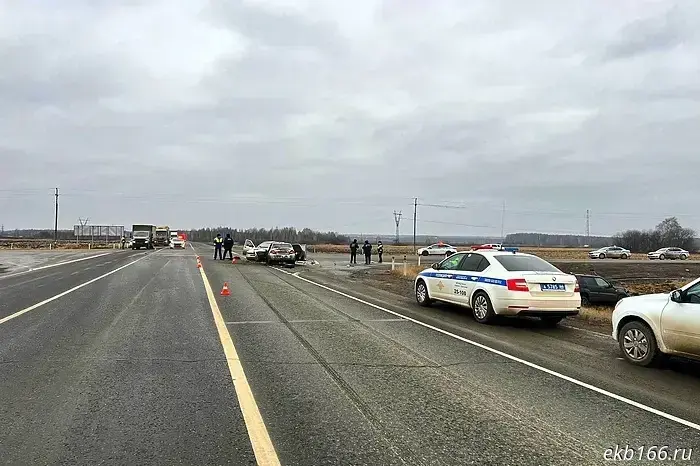 Two people were killed in a terrible crash on the Sverdlovsk highway.