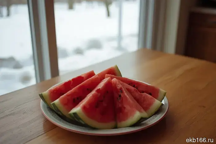 The first batch of watermelons has arrived in Yekaterinburg from Iran.