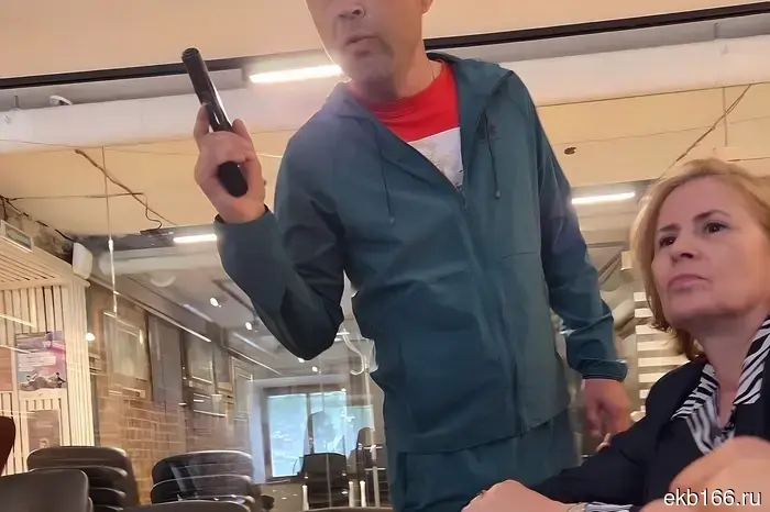 A man with a gun burst into the temple in Yekaterinburg.