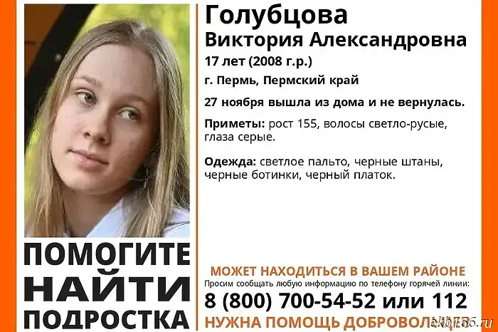 В Перми проводятся поисковые мероприятия с использованием БПЛА для обнаружения пропавшей 17-летней девушки.