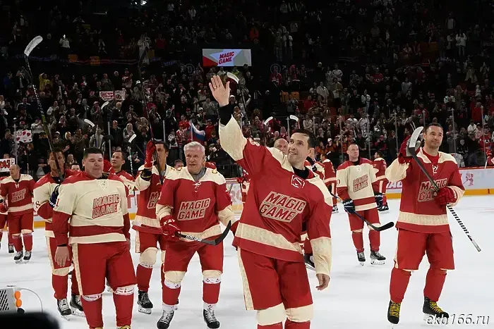 A hat trick from Ovechkin and a two-goal game from Datsyuk! World hockey legends have arrived in Yekaterinburg