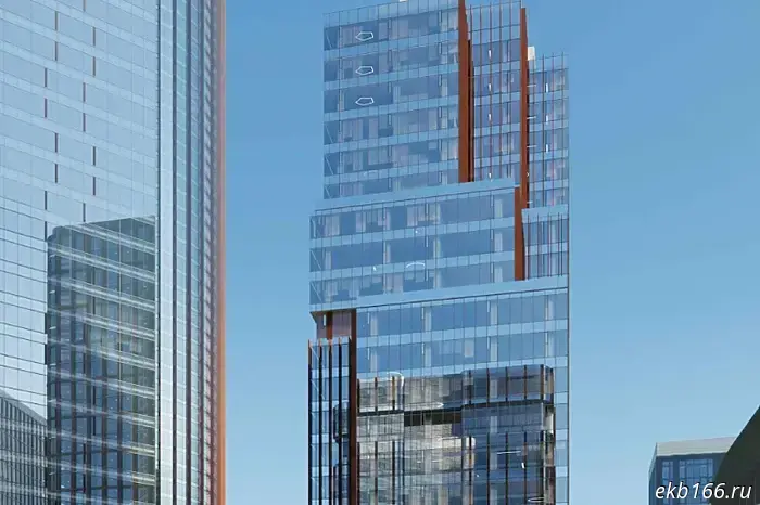 В районе «Екатеринбург-Сити» возведут 24-этажное офисное здание.