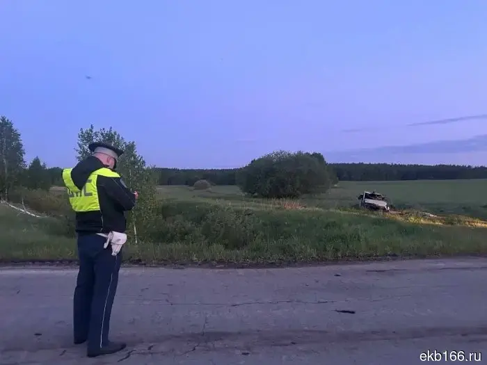 Бывший сотрудник полиции и его друг погибли в результате происшествия с перевернувшимся автомобилем под Сухим Логом.