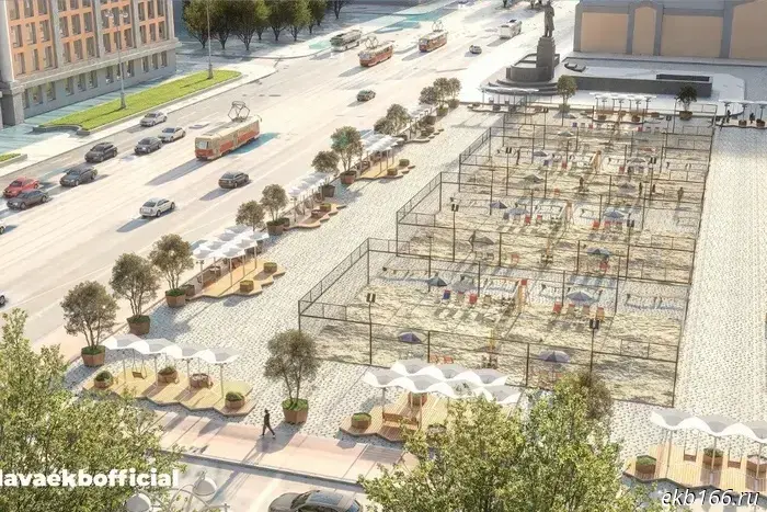 Media: Parking lot from 1905 Square in Yekaterinburg has been permanently removed.