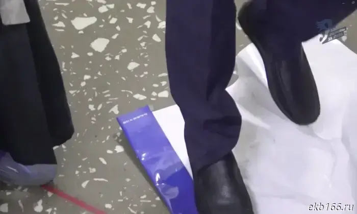 A poster about contraceptive methods was torn down and trampled at a hospital in Yekaterinburg.