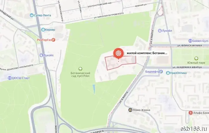 Yekaterinburg residents who bought apartments near the Botanical Garden may lose this view.