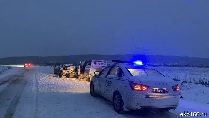 A terrible fatal accident occurred on the Sverdlovsk highway.