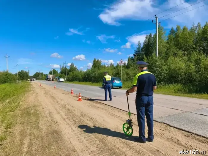 Three people died in a collision while overtaking near the Sverdlovsk settlement of Pelym.