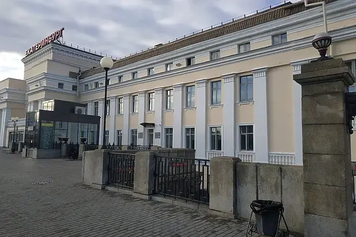 In Yekaterinburg, a person was hit by a train.