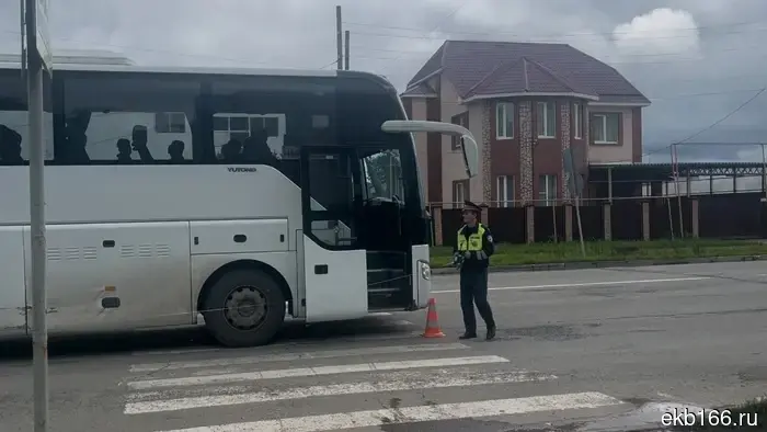 An elderly woman was hit by a scheduled bus "Yekaterinburg - Polevskoy" due to the driver's fault.