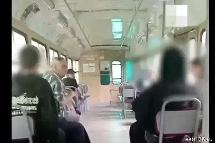 In Yekaterinburg, teenagers sprayed an elderly man with pepper spray on a tram.